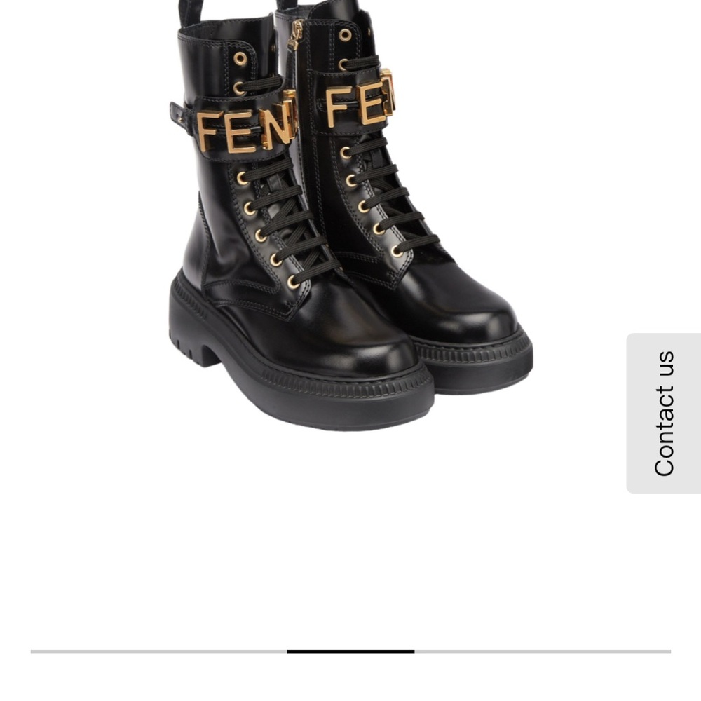 Fendi Black Combat/Moto Boot - BNIB!